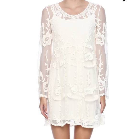 Fashion in Earth CROCHET LACE DRESS (FL) - Picture 2 of 12